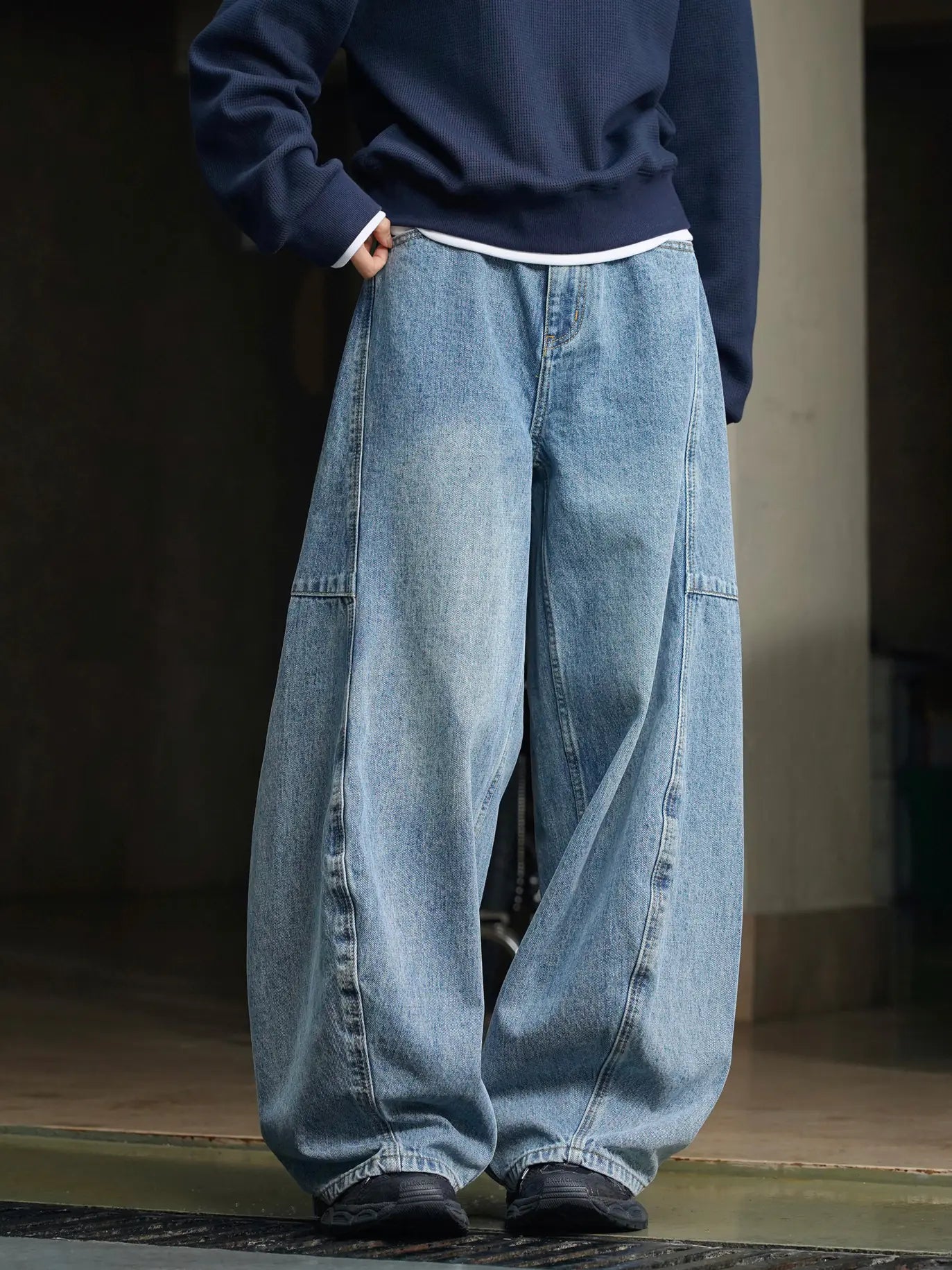 Jeans Women's Blue Hollow Design