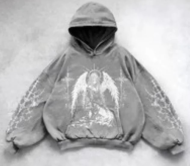 Hooded Printed Hip Hop Y2G