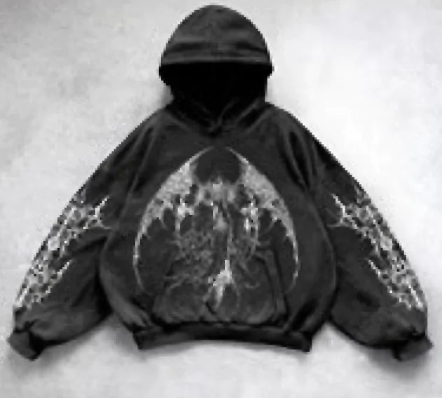 Hooded Printed Hip Hop Y2G
